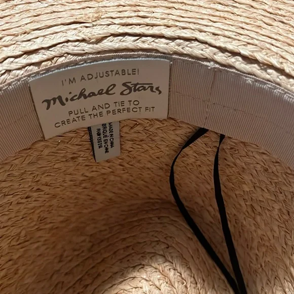 Michael Stars Pom Pompeii Wide Brim Adjustable Hat - Picture 7 of 7